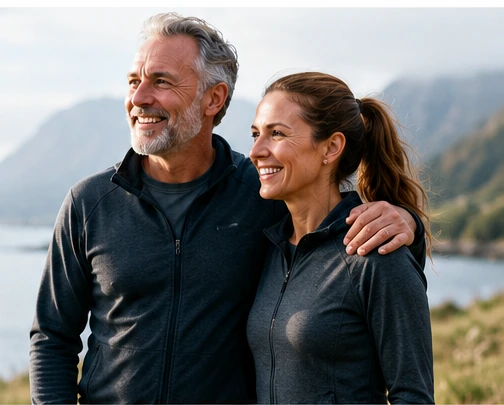 Woman enjoying a peaceful healthy lifestyle